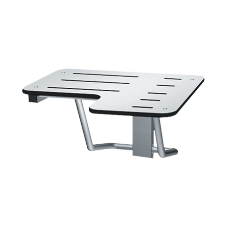 ASI 8206-L-28 ADA Folding Shower Seat - L-Shaped Left Hand