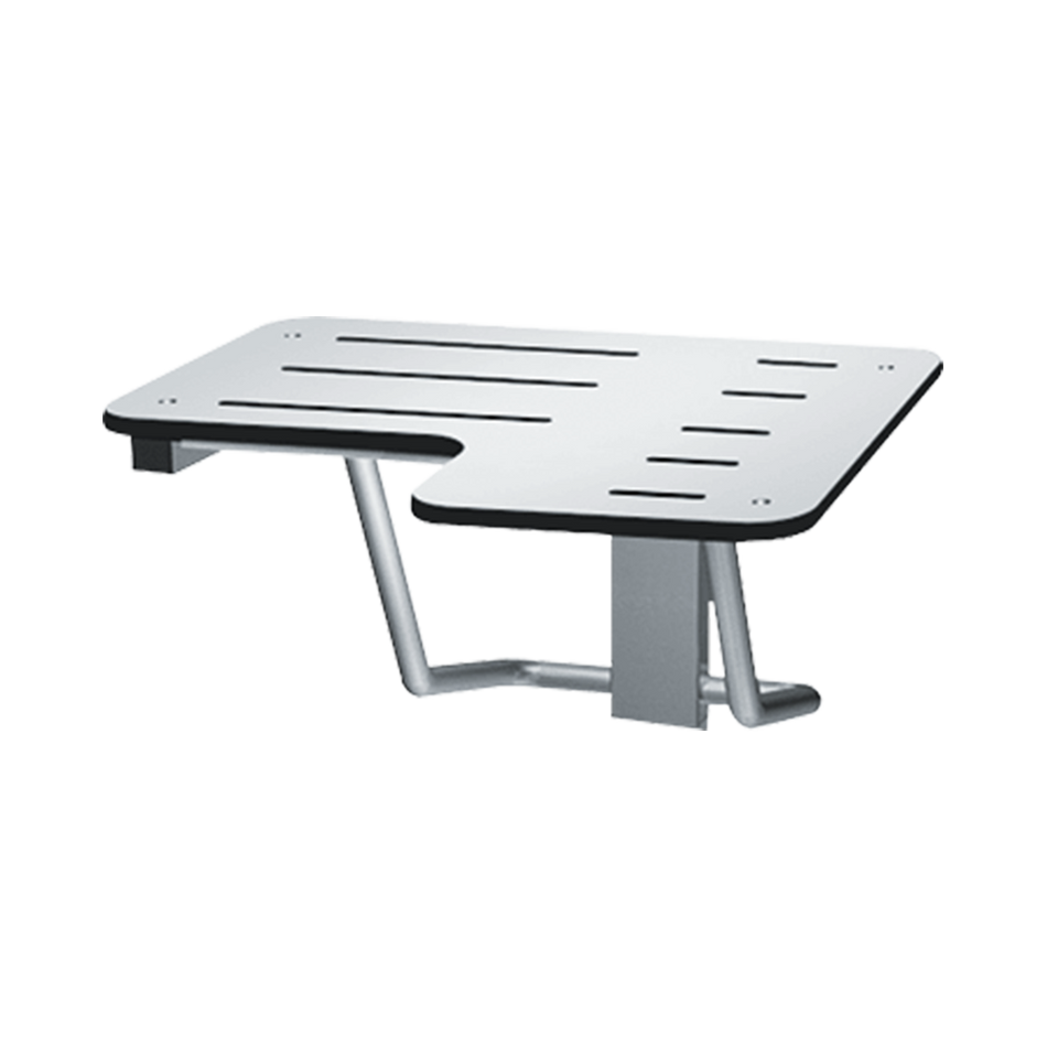 ASI 8206-L-28 ADA Folding Shower Seat - L-Shaped Left Hand