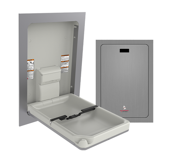 ASI 9017 Vertical Recessed Baby Changing Station