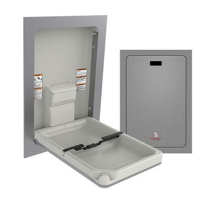 ASI 9017 Vertical Recessed Baby Changing Station