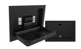 ASI 9018-41 Recessed Baby Changing Station - Matte Black