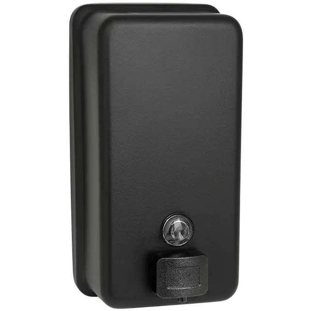 ASI 0347-41 Matte Black - Soap Dispenser - Liquid, Vertical - Powder Coated Stainless - 40 oz. - Surface Mounted - NEW