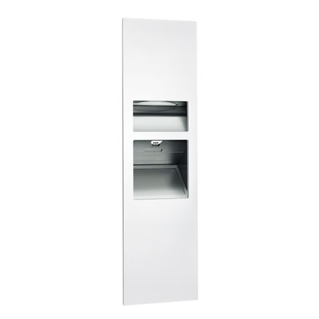 ASI 64672-2 Simplicity™ - 3-in-1 High Speed Hand Dryer, Paper Towel Disp & Waste Receptacle - (208-240V) - Multi, C-Fold - 6.8 gal - Recessed