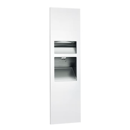 ASI 64672-2 Simplicity™ - 3-in-1 High Speed Hand Dryer, Paper Towel Disp & Waste Receptacle - (208-240V) - Multi, C-Fold - 6.8 gal - Recessed