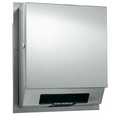 ASI 68523A-4 Simplicity™ - Auto Paper Towel Dispenser - Roll - Battery  - Semi-Recessed