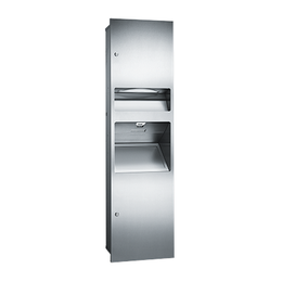 ASI 64672 Simplicity™ - Cabinet Only for 3-in-1 Unit - Multi, C-Fold - 6.8 gal. Waste -Recessed