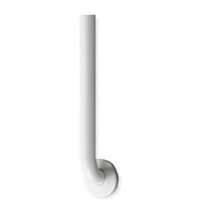 ASI 3801-48W Snap Flange (1-1/2" O.D) White Powder Coated Finish -  Straight Grab Bar, 48”  