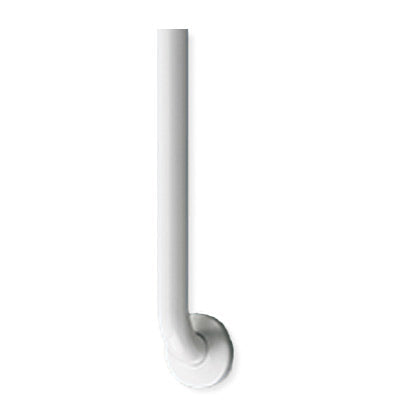 ASI 3801-24W Snap Flange (1-1/2" O.D) White Powder Coated Finish -  Straight Grab Bar, 24”  