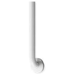 ASI 3701-48W Snap Flange (1-1/4" O.D) White Powder Coated Finish - Straight Grab Bar, 48”  