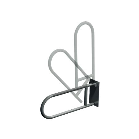 ASI 3513-P Swing Up Grab Bar (1-1/2" O.D) Peened - Surface Mounted