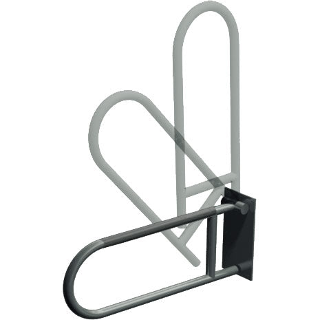 ASI 3551-P Swing Up Grab Bar (1-1/2" O.D) Peened - Surface Mounted