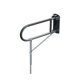 ASI 3420-P Swing Up Grab Bar with Support Leg (1-1/4" O.D) Peened - Surface Mounted