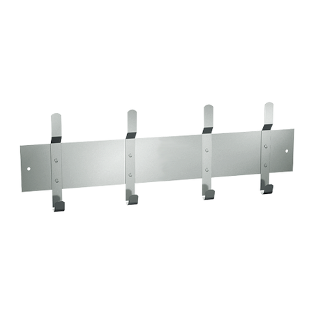 ASI 1307-4 Utility Hook Strip  - 4 Hooks - 36"L - Surface Mounted