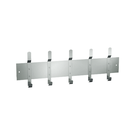 ASI 1307-5 Utility Hook Strip  - 5 Hooks - 46"L - Surface Mounted