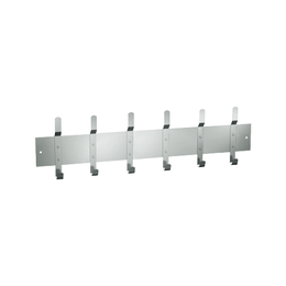 ASI 1307-6 Utility Hook Strip  - 6 Hooks - 56"L - Surface Mounted