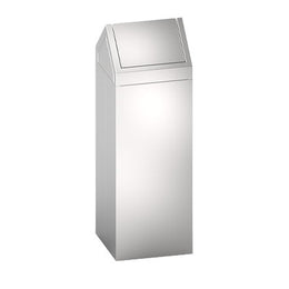 ASI 0834-T Waste Receptacle - w/ Dual Swing Top - 14 gal. - Free Standing