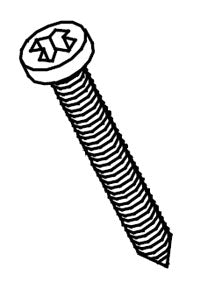 ASI 3900 3 Pan Head Sheet Metal Screws, 2-1/2” long  