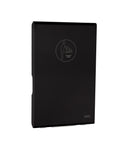CP0016VCSB- Black Saniflow - Vertical Folding Surface Mounted Satin Stainless Steel Clad Baby Changing Station