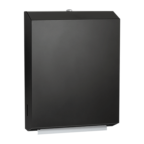 ASI 0210-41 Matte Black - Paper Towel Dispensers Dispenser - Multi, C-Fold - Powder Coated Stainless - Surface Mounted