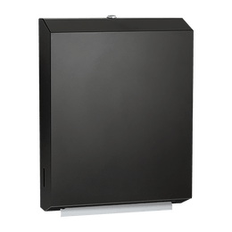 ASI 0210-41 Matte Black - Paper Towel Dispensers Dispenser - Multi, C-Fold - Powder Coated Stainless - Surface Mounted