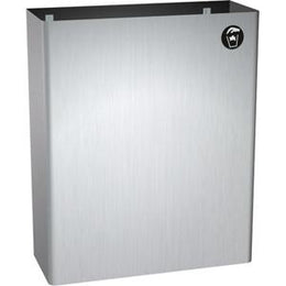 Surface Mounted Waste Receptacle Stainless Steel 6.7 Gallon