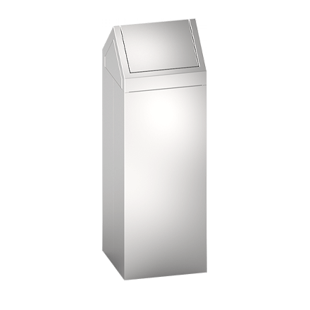 ASI 0839-T Waste Receptacle - w/ Dual Swing Top - 19 gal. - Free Standing
