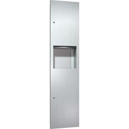 Paper Towel Dispenser Brushed Finish Waste Receptacle - 5 Gallon