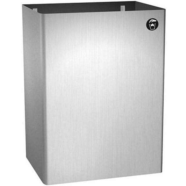 ASI 0826 Commercial Restroom Waste Receptacletabb12 GallontabbSurface-Mountedtabb15-1/4" W x 23 Htabb2-1/2" DtabbStainless Steel"