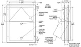 ASI 0472-1 Commercial Restroom Sanitary Napkin DisposaltabbPartition-MountedtabbStainless Steel