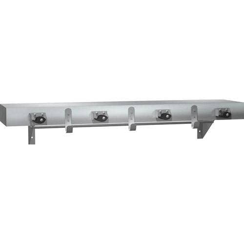 Commercial Utility Mop/Rag Shelf w/ Drying Rod, 36" L x 2-1/2 H, Stainless Steel" ASI 1315-4