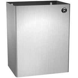 Commercial Restroom Waste Receptacle, 20 Gallon, Surface-Mounted, 15-3/4" W x 21-7/8 H, 11-3/4" D, Stainless Steel" ASI 0825