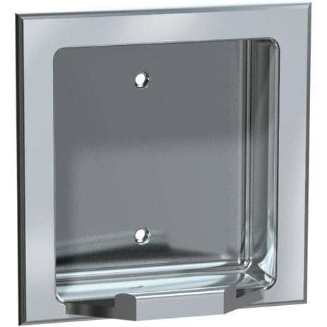 Commercial Bar Soap Dish, Recessed-Mounted, Manual-Push, Stainless Steel ASI 7404-SW
