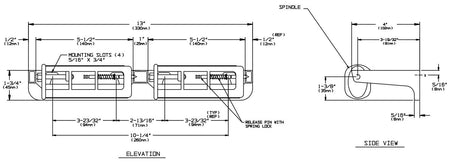 ASI 0264-1 Commercial Double Roll Toilet Paper DispensertabbSurface-MountedtabbMetal