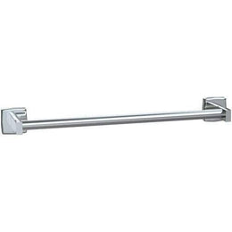 ASI 7355-18S Towel Bar  - Round - Satin Stainless Steel - 18"L - Surface Mounted