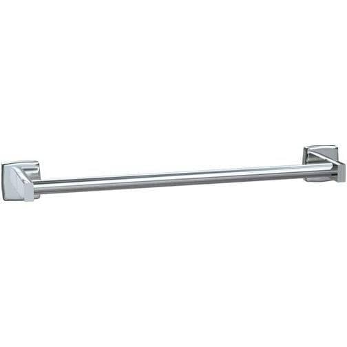 ASI 7355-24S Towel Bar  - Round - Satin Stainless Steel - 24"L - Surface Mounted
