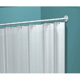 ASI 1200-V72 Shower Curtain - 8 Ga. White Vinyl, Order 12 Hooks Separately - 72”W X 72”H