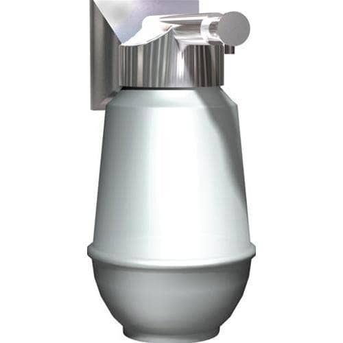 Commercial Restroom Liquid Soap Dispenser Vertical Recessed Mounted Manual Push Stainless Steel 16 Oz ASI 0350