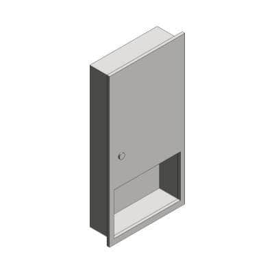 ASI 6452 Simplicity™ - Paper Towel Dispensers Dispenser - Multi, C-Fold - Recessed