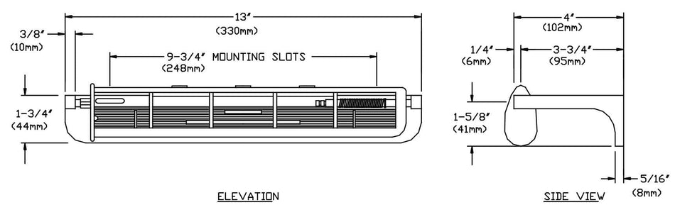 ASI 8165 Commercial Paper Towel HoldertabbSurface Recessed-MountedtabbAluminum