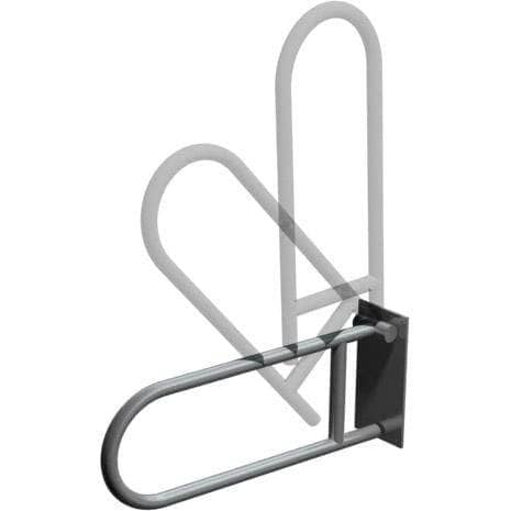 ASI 3413-P Swing Up Grab Bar (1-1/4" O.D) - Peened - Surface Mounted