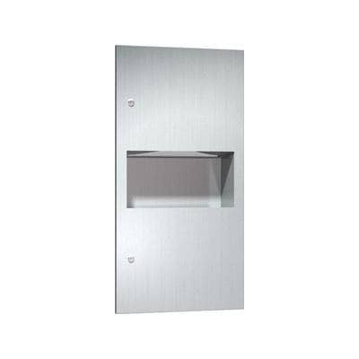 ASI 64623 Simplicity™ - Paper Towel Dispensers Disp. & Waste Receptacle - Multi, C-Fold - 2.2 gal. Recessed