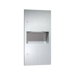 ASI 64623 Simplicity™ - Paper Towel Dispensers Disp. & Waste Receptacle - Multi, C-Fold - 2.2 gal. Recessed