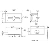 ASI 02594-SS Facial Tissue Dispensertabb11-11/16" L x 6-3/8 WtabbRecessed-MountedtabbStainless Steel"