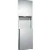 ASI 0469 Combination Commercial Paper Towel Dispenser/Waste ReceptacletabbRecessed-MountedtabbStainless Steel