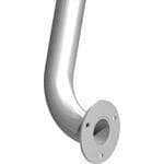 ASI 3501-12P Exposed Flange (1-1/2" O.D) Peened -  Straight Grab Bar, 12”