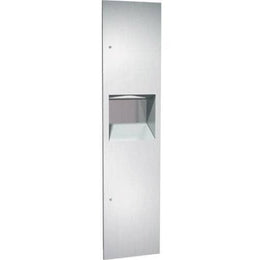 ASI 6467 Simplicity™ - Paper Towel Dispensers Disp. & 4.2 gal. Waste Receptacle - Multi, C-Fold - Recessed