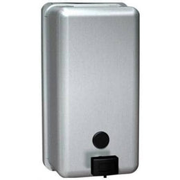 ASI 0347 Commercial Liquid Soap DispensertabbSurface-MountedtabbManual-PushtabbStainless Steel - 40 Oz