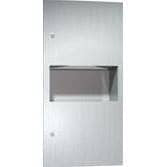 ASI 64623-9 Simplicity™ - Paper Towel Dispensers Dispenser & Waste Receptacle - Multi, C-Fold - 2.2 gal. - Surface Mounted