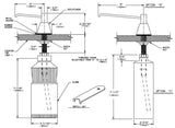 ASI 0332-C Commercial Foam Soap DispensertabbCountertop MountedtabbManual-PushtabbStainless Steel - 4" Spout Length