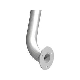 ASI 3501-30P Exposed Flange (1-1/2" O.D) Peened -  Straight Grab Bar, 30”